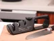 Kitchen Knife and Scissors Sharpener with Adjustable Angle, Non-Slip