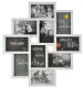 Collage Photo Frame for 10 Pictures 10x15 cm, RUHHY, white