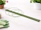 Plant Support Ring Cage DIVO 120cm with 3 Adjustable Rings, Green