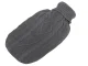 Rubber Hot Water Bottle with Knitted Cover 2L, 34 x 19 cm, Dark Grey