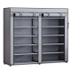 Massido MS-805 Textile Shoe Cabinet, Graphite