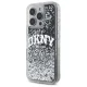 DKNY iPhone 16 Pro Case Liquid Glitter Arch Logo, Black