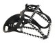 Anti-Slip Shoe Covers with Steel Chains, Size 38-45, Black
