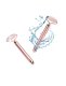 Rose Quartz Face and Neck Vibrating Massager Roller Energy Beauty Bar