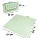 Picnic and Beach Blanket 200x200cm, Waterproof, Green Checkered