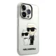 Karl Lagerfeld Glitter Karl&Choupette Phone Case Cover iPhone 14 Pro Max 6.7\" - Transparent
