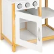 Ecotoys TK040A-WHITE Wooden Kids Kitchen with Accessories, White