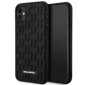 Apple iPhone 11 6.1'' Karl Lagerfeld 3D Monogram Cover Case, Black