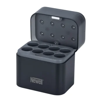 Įkroviklis Newell 8 kanalų AA Li-ion ir Ni-MH akumuliatoriams, USB-C