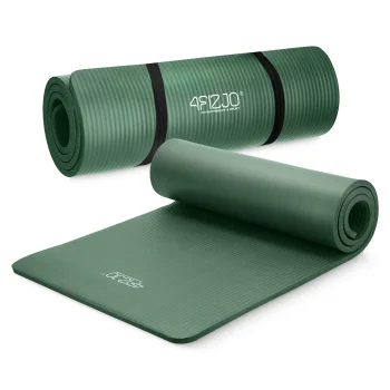 4FIZJO Fitness and Yoga Mat NBR 180x60x1 cm, Sage Green