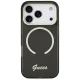 Guess IML Script Metal MagSafe Case for iPhone 17 Pro, Black