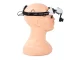 Head Magnifier with 2 LED Lights and 8 Interchangeable Lenses (up to 28x), Black/White