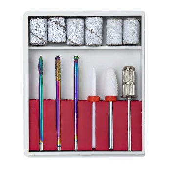 Manicure and Pedicure Drill Bit Set, 12 Pieces