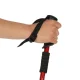 Folding Nordic Walking and Trekking Poles, Aluminum, 2 pcs, Red