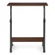 ModernHome Mobile Laptop Table, Dark Walnut