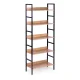 Modernhome Loft Style Shelving Unit, 5 Shelves, 160 cm, Metal/MDF