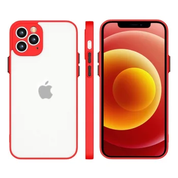 Milky Case Translucent Silicone Case for Xiaomi Redmi Note 10 / Redmi Note 10S, Red