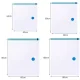 Ruhhy Vacuum Storage Bags Set, 10 pcs, Mixed Sizes, Transparent/Blue