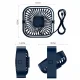 Mini USB Desk Fan, Blue
