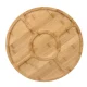 Ruhhy 00024290 Rotating Bamboo Snack Board