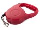 Automatic Retractable Dog Leash with Tape, 5m, up to 15kg, Red