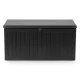 Plonos Garden Storage Box 270L, 109x51x55 cm, Black