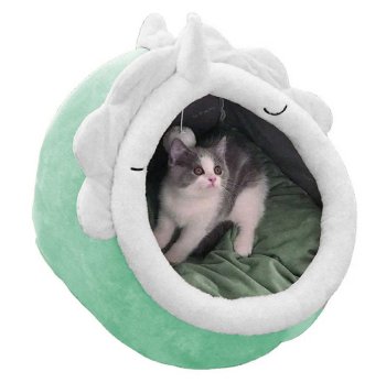 Kennel Bed for Cat Dog, Green
