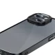 Baseus Glitter Transparent Case and Tempered Glass Set for iPhone 14 Plus (Black)
