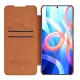Nillkin Qin Wallet Case for Xiaomi Redmi Note 11T 5G / Poco M4 Pro 5G, Brown