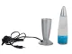 Lava Lamp Night Light, Silver/Blue