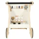 Educational Baby Wooden Walker Interactive Pusher with Sorter