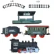 Large Electric Toy Train Set with Tracks, Sound, Light and Smoke