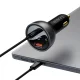 Baseus Digital Display Fast Car Charger USB-A / USB-C PD3.1 140W black + USB-C cable Baseus Superior Series 5A 240W 1m...
