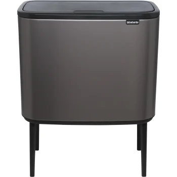Waste Bin Brabantia Bo Touch Bin Platinum, 11 + 23 L