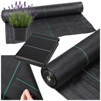 DIVODV Thick Weed Control Fabric 70g/m² 1x50m, Black