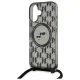 Karl Lagerfeld iPhone 16 Case IML Crossbody Monogram MagSafe, Black