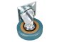 Swivel Furniture Castor Wheel 100 mm (4 inch), Rubber/Metal, Blue