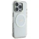 Guess iPhone 16 Pro Max Case IML Metal Colored Circle MagSafe, White