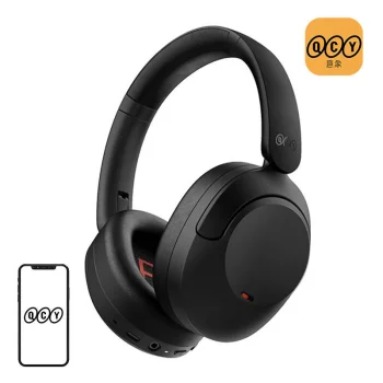 QCY H4 Wireless Headphones with ANC, Black