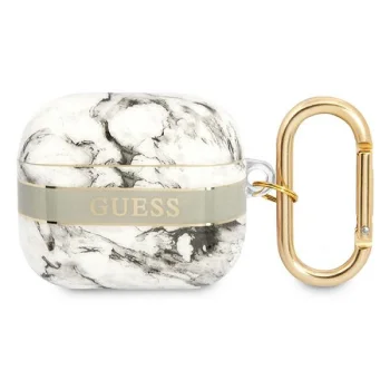 Guess AirPods 3 Cover Marble Strap Collection Grey