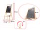 Magnetic Chalkboard + paper counter, 90CM