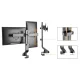 Maclean MC-854 Dual Monitor Desk Mount, 17\"-27\", VESA, Black