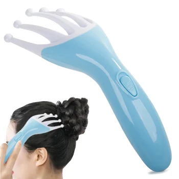 Electric Head Massager with Vibration and Metal Balls