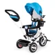 Ecotoys Kids Tricycle with Rotating Seat and Canopy, Blue