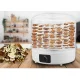 LTC Round Food Dehydrator with 5 Trays, 240 W, White