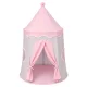Kids Play Tent Castle, Foldable, Grey/Pink