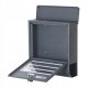 Wall-Mounted Mailbox with Newspaper Holder ModernHome, Galvanized Steel, Anthracite