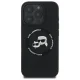 Karl Lagerfeld Silicone Karl&Choupette Heads MagSafe Case for iPhone 16 Pro Max, Black