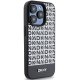 DKNY iPhone 15 Pro Max Case Leather Printed Pattern MagSafe, Black