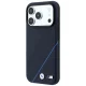 BMW M Tire Track Blue Line MagSafe Case for iPhone 17 / 18 Pro Max, Navy Blue